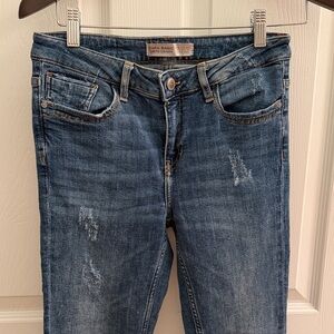 Zara Women's Distressed Denim Jeans